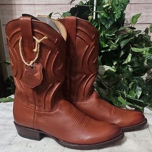 Cuero New Handcrafted Men's Leather Cowboy Boots 11.5EE